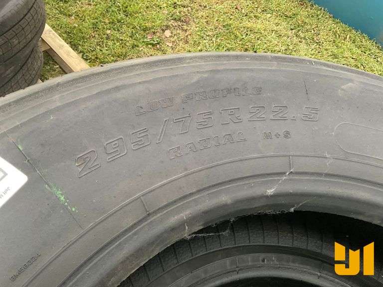 (4) 295/75R22.5 TIRES