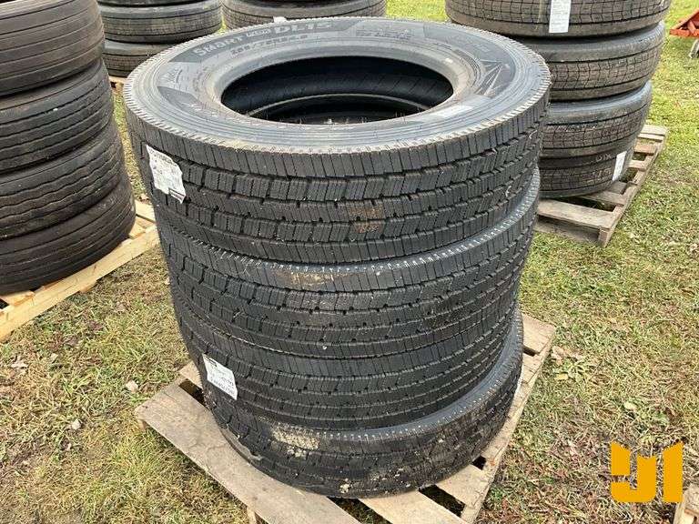 (4) 285/75R24.5 TIRES