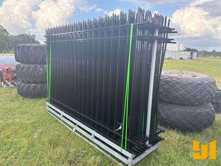 10FT(L)X7FT(H),20PCS FENCE PANELS+21PCS POST WITH CONNECTORS,LEAD FREE POWDER COATED