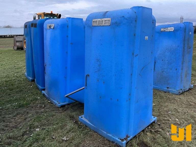 QTY (4) PORTABLE REST ROOMS, SOME NEED REPAIR