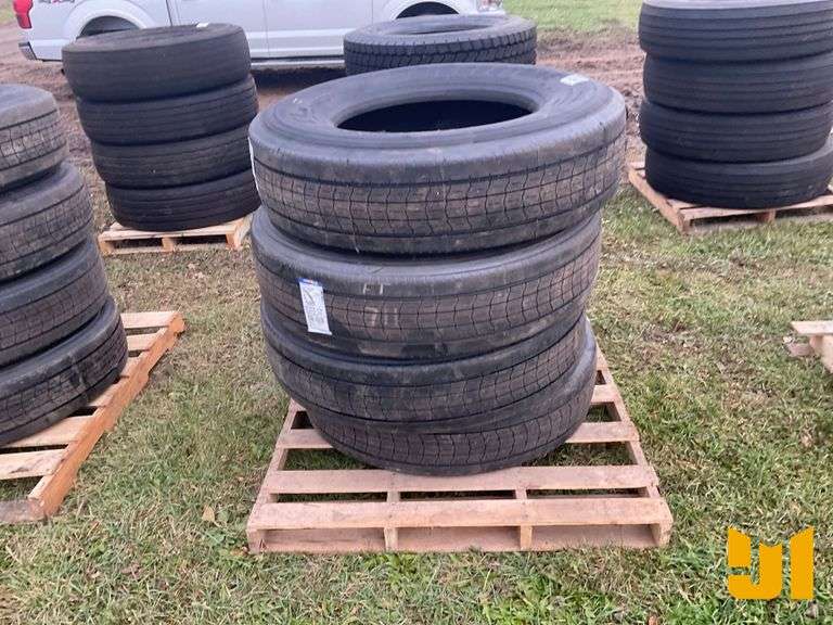 (4) 295/75R22.5 TIRES