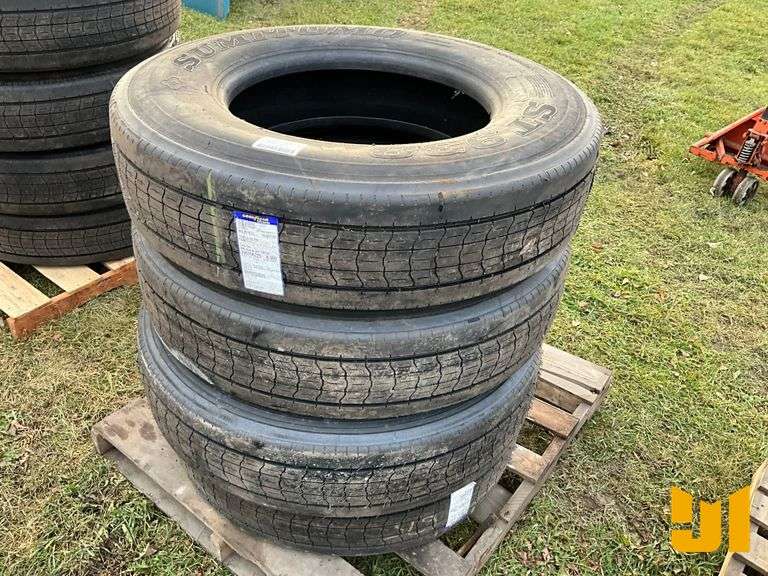 (4) 295/75R22.5 TIRES