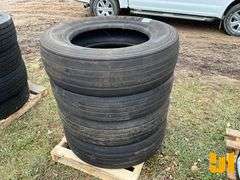 (3) 11R22.5 TIRES, (1) 285/75R24.5 TIRE