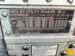 2016 UTILITY TRAILER MANUFACTURER VS2DX 53'X102" VAN TRAILER VIN: 1UYVS2536GP607733