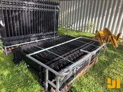 UNUSED 2025 SKLP QTY (20) IRON FENCING 10' X 7'