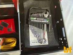 UNUSED CRAFTSMAN ROLLING TOOL CABNET WITH POWER STRIP