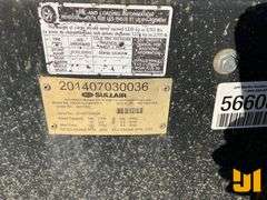 SULLAIR 185DPQ 185 CFM TRAILER MOUNTED AIR COMPRESSOR SN: 201407030036