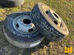 (2) 245/75R17 TIRES ON WHEELS, (3) 225/75R17 TIRES, 225/70R15 TIRE