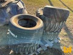 (2) 14-17.5 TIRES, (1) 12-16.5 TIRE, (1) 11L-16 TIRE, (1)