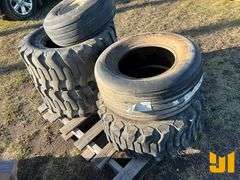 (2) 14-17.5 TIRES, (1) 12-16.5 TIRE, (1) 11L-16 TIRE, (1)