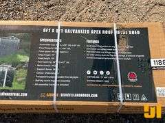 LANDHONOR MS-0808 STEEL CARPORT W/ ENCLOSED SIDEWALLS