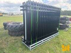 10FT(L)X7FT(H),20PCS FENCE PANELS+21PCS POST WITH CONNECTORS,LEAD FREE POWDER COATED
