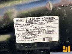 2016 FORD EXPLORER VIN: 1FM5K8AR7GGA52511 AWD