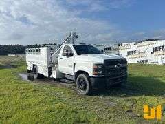 2019 CHEVROLET SILVERADO 5500HD FEC 4400 LB BOOM TRUCK VIN: 1HTKHPVK8KH885611