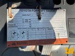 TOYOTA 8FGCU25 4700 CUSHION TIRE FORKLIFT SN: 21548