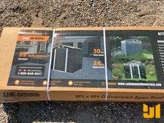 LANDHONOR MS-0808 STEEL CARPORT W/ ENCLOSED SIDEWALLS