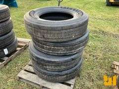 (4) 295/75R22.5 TIRES