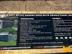 LANDHONOR LHR-MS1119 STEEL CARPORT W/ ENCLOSED SIDEWALLS