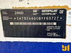 2017 CATERPILLAR 246D SKID STEER LOADER SN: BYF03727