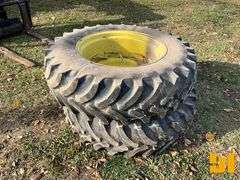 (2) FIRESTONE 14.9R30 TIRES ON RIMS