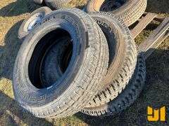(2) 245/75R17 TIRES ON WHEELS, (3) 225/75R17 TIRES, 225/70R15 TIRE