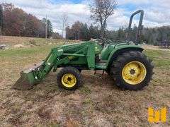 2001 JOHN DEERE 4600 4X4 TRACTOR W/ LOADER SN: LV4600H367634