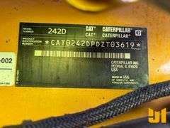 2017 CATERPILLAR 242D SKID STEER LOADER SN: CAT0242DPDZT03619