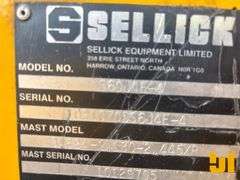 2017 SELLICK S60J4E-4 6K ROUGH TERRAIN FORKLIFT SN: 10210705S6J4E-4