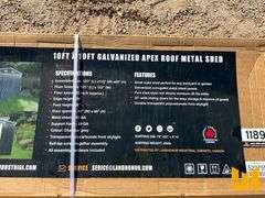 LANDHONOR MS-1010 STEEL CARPORT W/ ENCLOSED SIDEWALLS