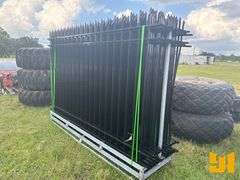10FT(L)X7FT(H),20PCS FENCE PANELS+21PCS POST WITH CONNECTORS,LEAD FREE POWDER COATED