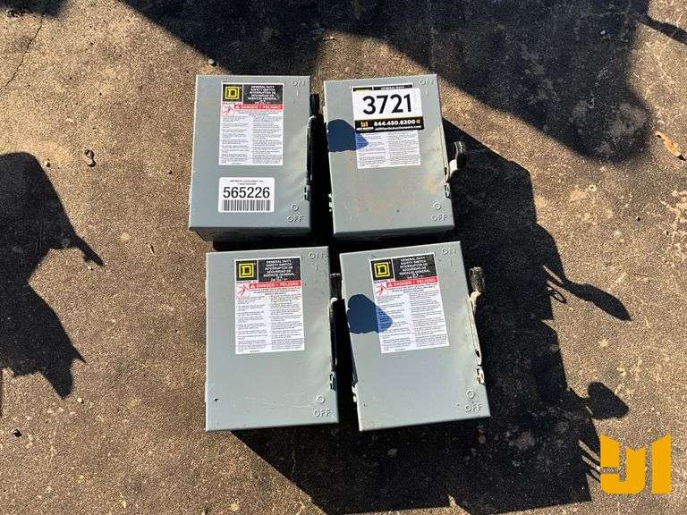 QTY (4) GENERAL DUTY SAFETY SWITCH BOXES