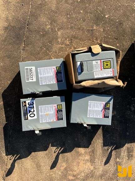 QTY (4) GENERAL DUTY SAFETY SWITCH BOXES