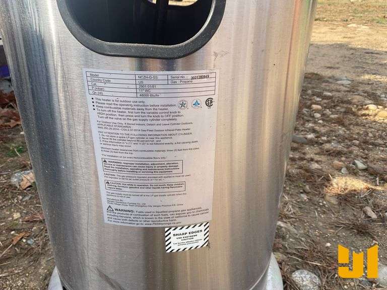 PATIO HEATER NCZH-G-SS OUTDOOR HEATER