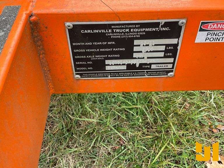 CARLINVILLE SX7500 STOP LIGHTS SN: 1C9B1A0A5B1496165