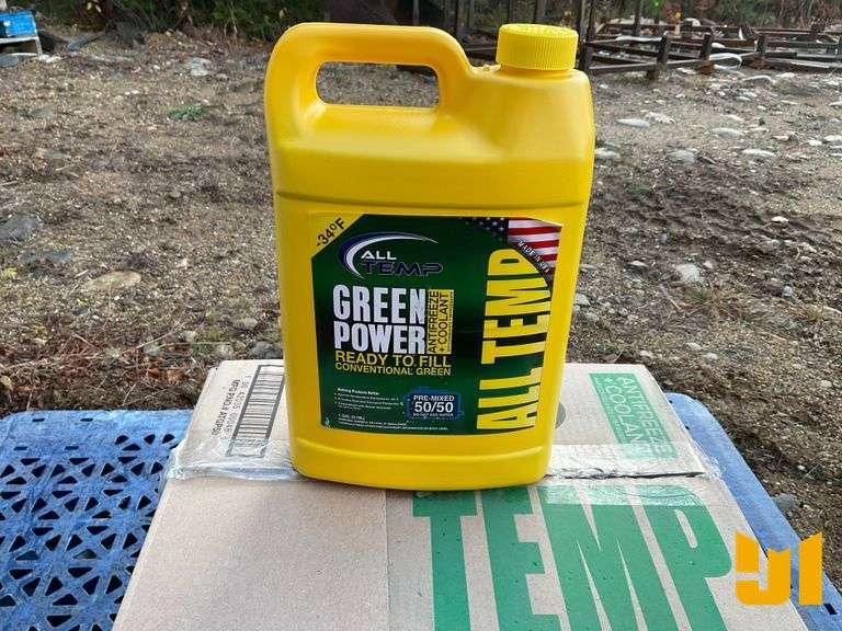 (6) GALLONS 50/50 ALL TEMP ANTIFREEZE