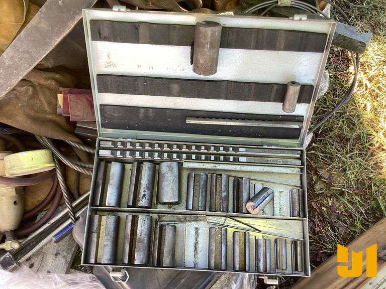 MISC SHOP TOOLS; BANDING CART, GRINDING WHEELS, BANDSAW BLADES