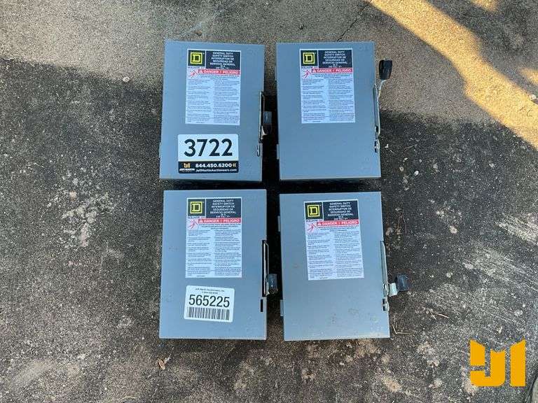 QTY (4) GENERAL DUTY SAFETY SWITCH BOXES