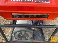 KAWASAKI KG4000-AS 4000 WATTS PORTABLE GENERATOR SN: GZR00A-CS00