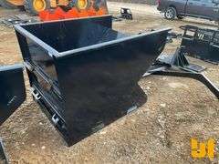 UNUSED KC 2 YARD SKID STEER TRASH HOPPER