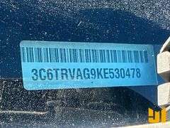 2019 RAM PROMASTER 1500 2WD CARGO VAN  VIN: 3C6TRVAG9KE530478