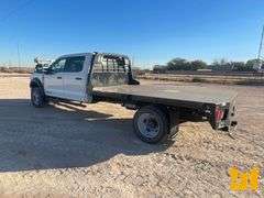 2024 FORD F-550 XLT SD CREW CAB 4X4 FLATBED TRUCK VIN: 1FD0W5HT1REC75656