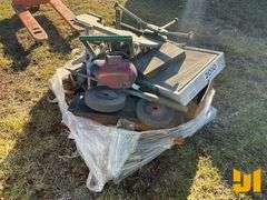 MISC SHOP TOOLS; BANDING CART, GRINDING WHEELS, BANDSAW BLADES