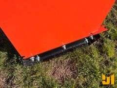 UNUSED KC 8’ SNOW PUSHER W/REPLACEABLE SHOES AND BLADE