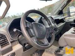 2019 FORD F-550 SINGLE AXLE CREW CAB 4X4 FLATBED TRUCK VIN: 1FD0W5HT4KEC98046