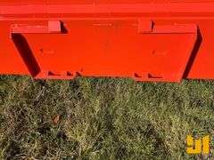 UNUSED KC 8’ SNOW PUSHER W/REPLACEABLE SHOES AND BLADE