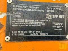 2012 STEPP MFG SMM72 SN: 4S9SMM725CS127062 TAILGATE MTD MASTER MIXER-ASPHALT RECYCLER