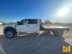 2024 FORD F-550 XLT SD CREW CAB 4X4 FLATBED TRUCK VIN: 1FD0W5HT1REC75656