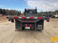 2013 MACK CXU 613(PINNACLE) TANDEM AXLE REGULAR CAB FLATBED TRUCK VIN: 1M2AW02C9DM033146
