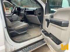 2019 FORD F-550 SINGLE AXLE CREW CAB 4X4 FLATBED TRUCK VIN: 1FD0W5HT4KEC98046