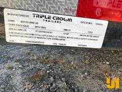 2024 TRIPLE CROWN TRAILERS, INC USD7X20TG UTILITY TRAILER 7'X20' VIN: 1XNBU2024R2032131